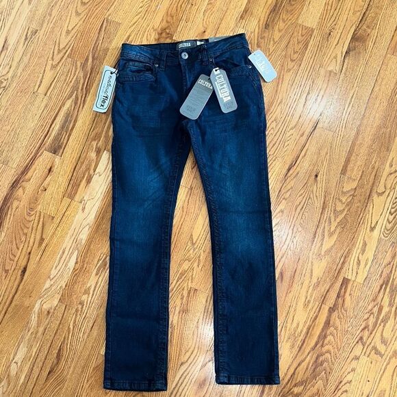 Cultura Straight Fit Natural Flex Comfort Stretch Men's Blue Jeans size 30 NWT - Picture 1 of 9